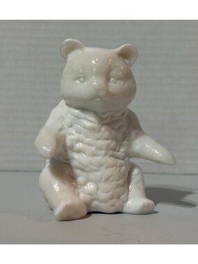 Vintage Mosser Glass Bear Figurine, Collectible Decor Paperweight